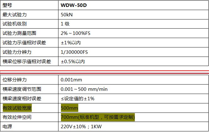 50KN微機(jī)控制電子萬能試驗(yàn)機(jī)